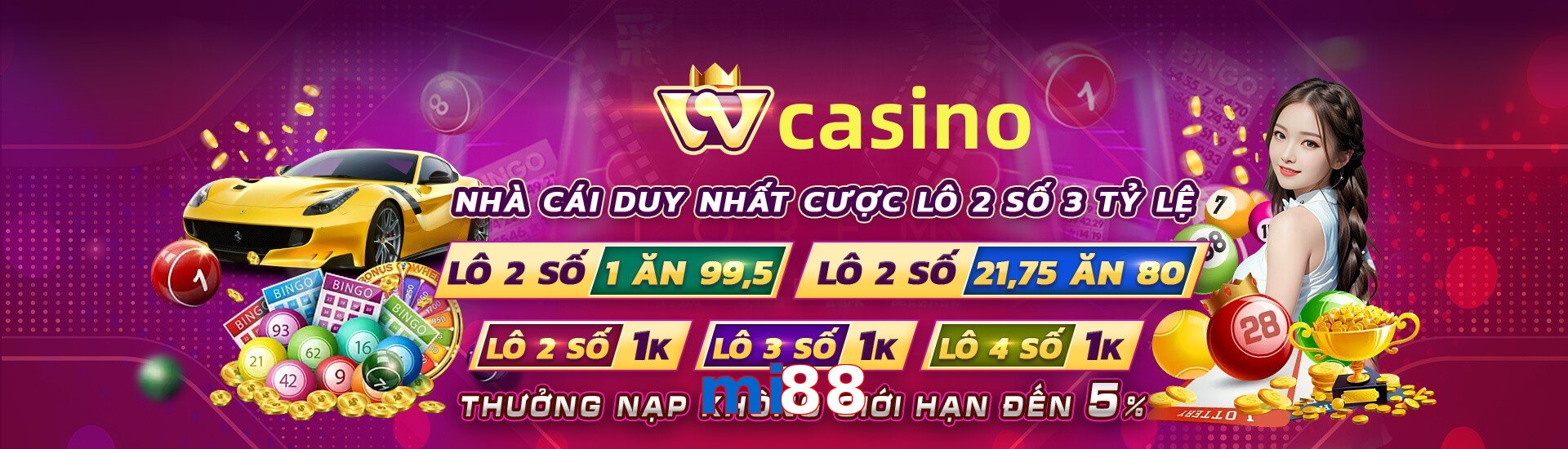 Trò chơi Slot được yêu thích tại mi88